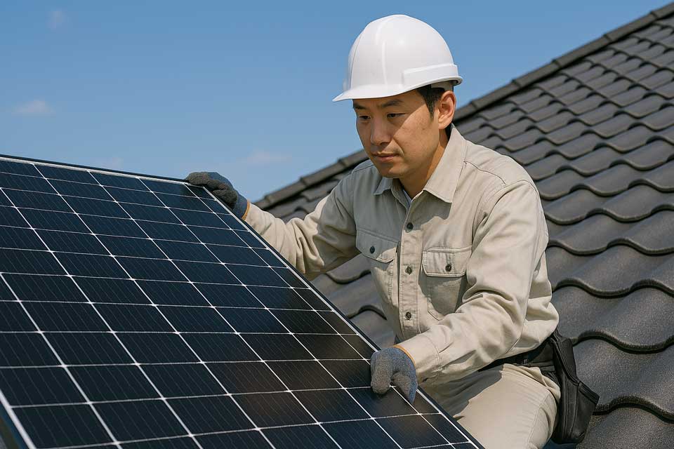 太陽光発電設置